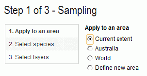 Use current extent Current extent