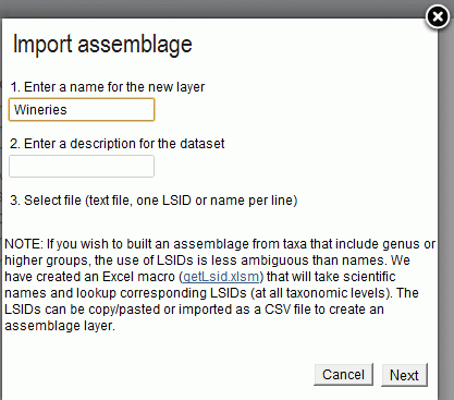 Dataset name Sampling dataset name
