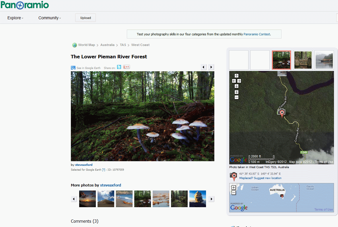 Panoramio web site for selected image Panoramio web site for selected image