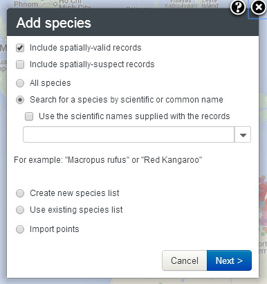 Species options