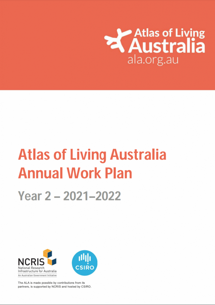 Cover of ALA Work Plan 2021-22