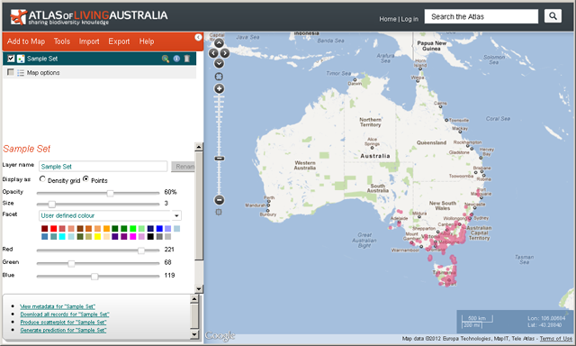 Import points mapped Import points mapped