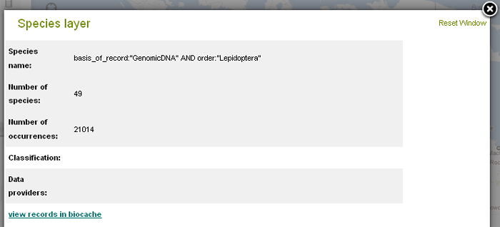 Metadata for GenomicDNA and Lepidoptera facet Metadata for GenomicDNA and Lepidoptera facet