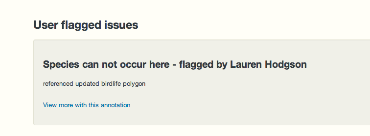 A record marked with query assertion A record marked with query assertion