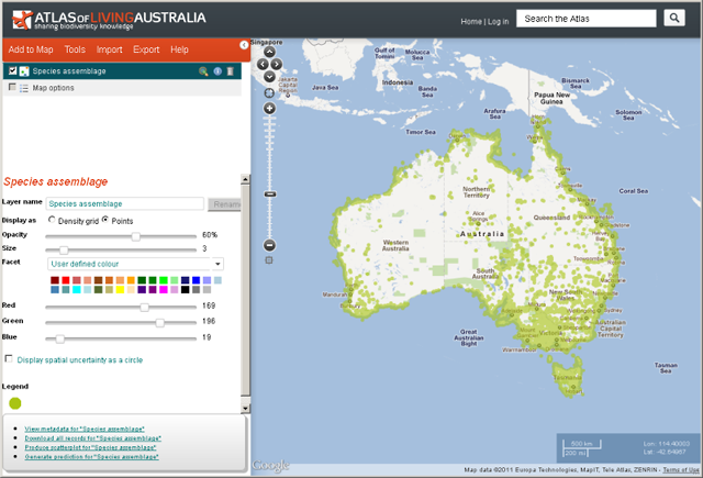 Species Assemblage Points Species Assemblage Points